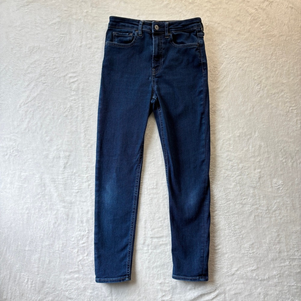 Gap Teen Jeans Girls Sz‎ 14 Blue Sky High Skinny Ankle Denim